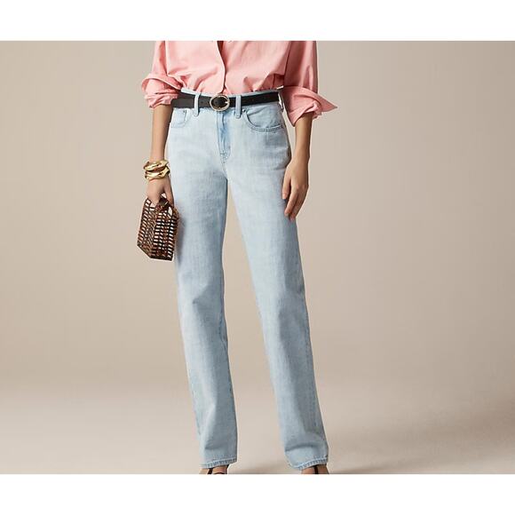 J Crew '84 Straight Jean Womens Size 26 Blue Denim FLAW - Picture 1 of 13